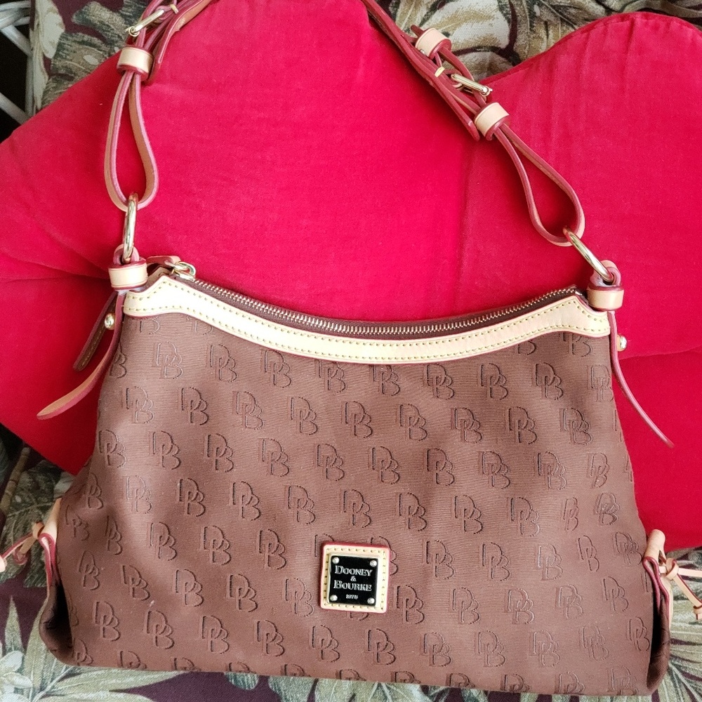 Dooney and Bourke Brown signature  Shoulder bag